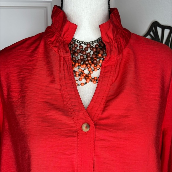 NWOT MULTIPLES Alessia Red Top - Picture 5 of 6